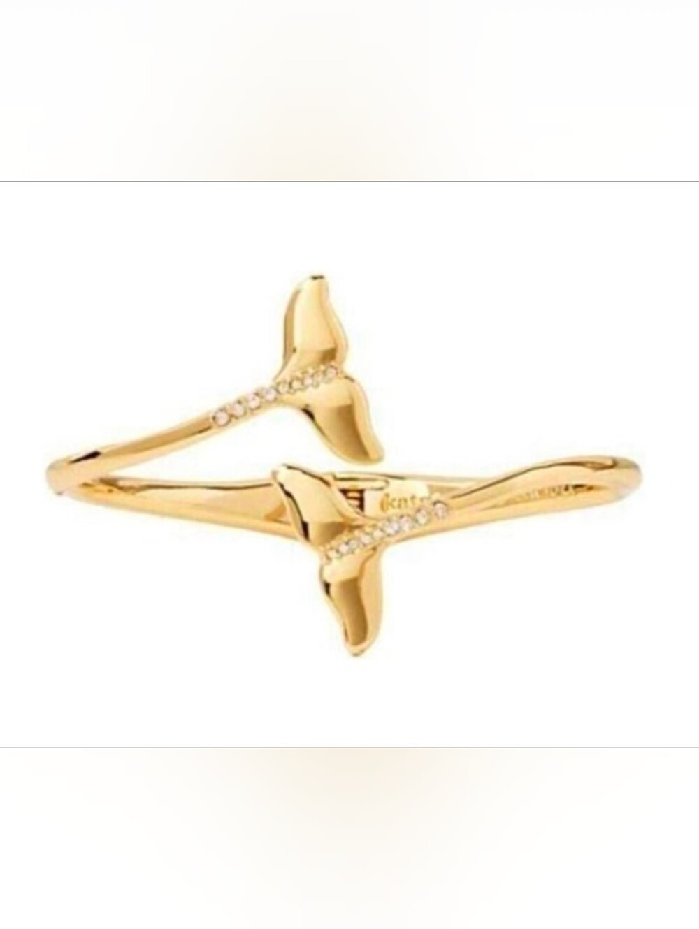 Kate Spade "Off We Go" Gold Whale Bangle